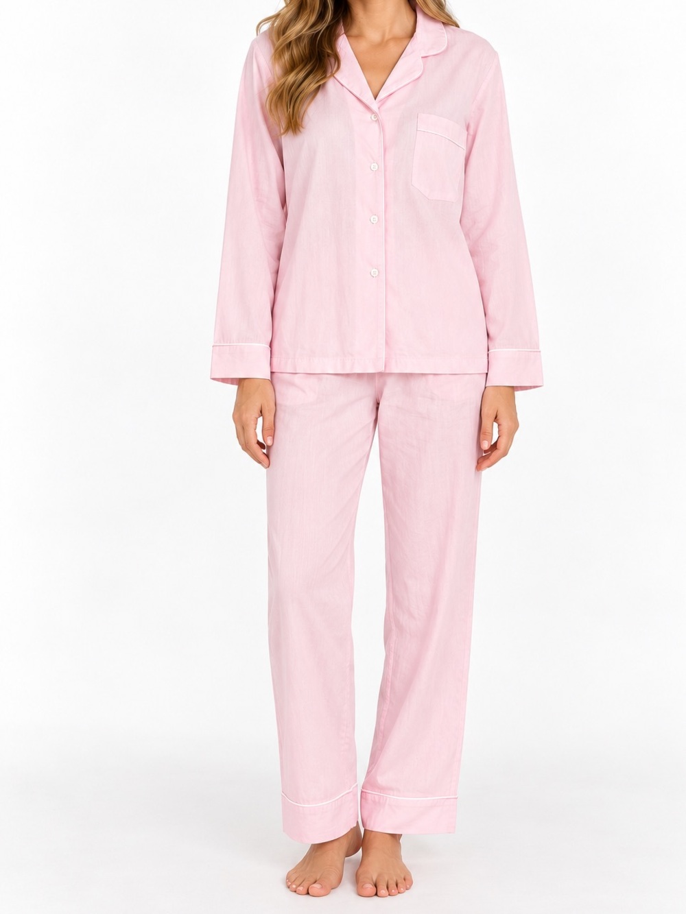 Vintage Carole Pink 100% Cotton Pajama Set Made in USA Small
